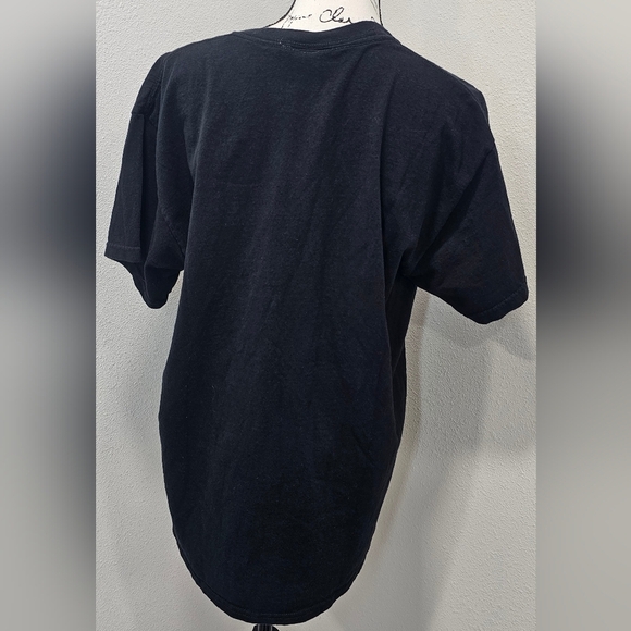 Disney Mickey Mouse WSU Washington Cougar Black Stripe Short Sleeve T-Shirt SZ L - Picture 5 of 10